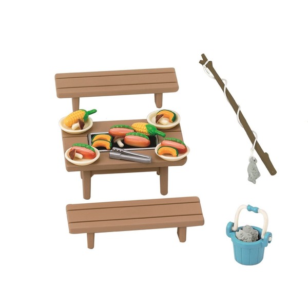 Family BBQ Set, Sylvanian Families, Epoch, Accessories, 4905040260604