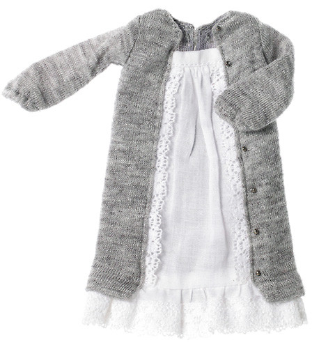 Layering Style Tunic Dress (Grey), Sekiguchi, Accessories, 1/6
