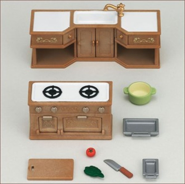 Furniture Kitchen Set, Sylvanian Families, Epoch, Accessories