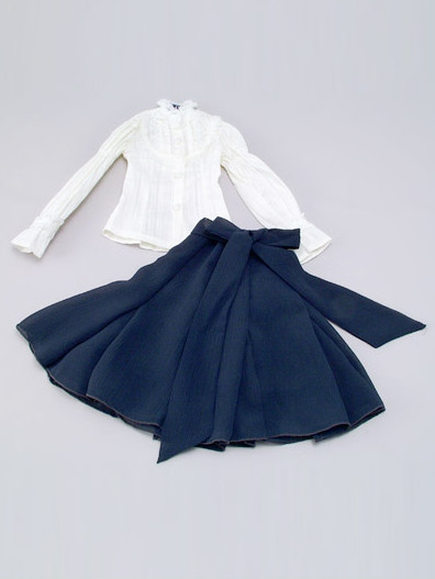 Ruffled Blouse And Skirt Set (Blue), Volks, Accessories, 1/3