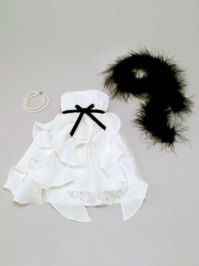 Strapless Dress And Boa Set, Volks, Accessories, 1/3
