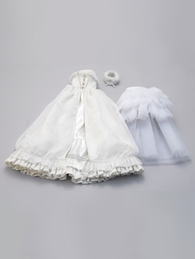 White Bustle Dress Set, Volks, Accessories, 1/3