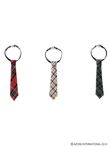 Necktie 3 Color Set (Checkered Red, Checkered Beige, Checkered Green), Azone, Accessories, 1/6, 4580116048050