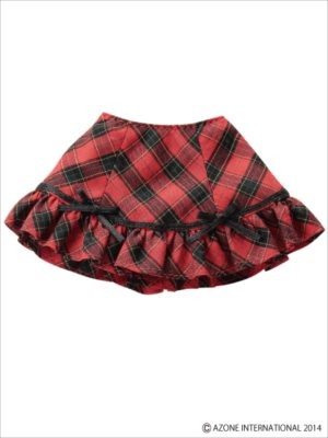 Ribbon Ruffle Skirt (Red x Black Plaid), Azone, Accessories, 1/6, 4580116049057