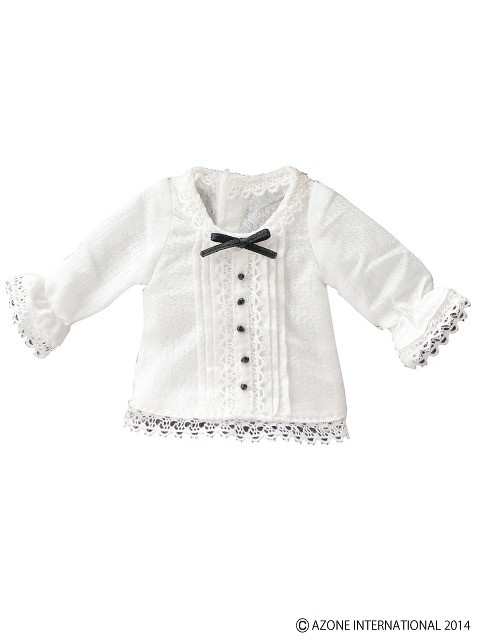 Ribbon Tunic Blouse (White x Black), Azone, Accessories, 1/6, 4580116049019