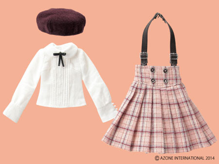 Omekashi Corset Pleats Skirt Set (Pink Plaid), Azone, Accessories, 1/6, 4580116048944