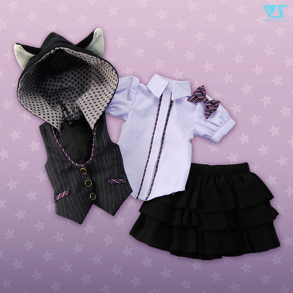 Kitty Ear Hoodie Vest Set (Skirt), Volks, Accessories, 1/3