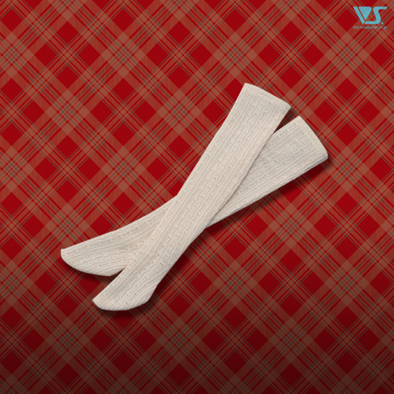 SD Thigh-High Socks (White, Knit), Volks, Accessories, 1/3