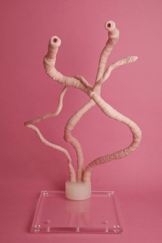 Pink Tentacle Stand With "Heel Worm" And Evil Eye Tentacles (3 Piece Full Set), Real Art Project, Accessories, 1/3