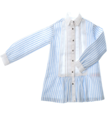Pin Tuck Tunic Blouse (Stripe), Sekiguchi, Accessories, 1/6