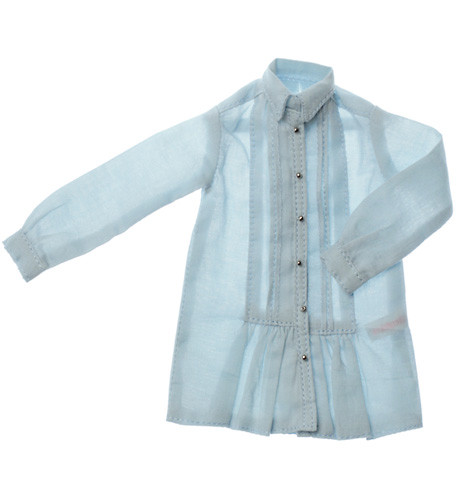 Pin Tuck Tunic Blouse (Smoky Blue), Sekiguchi, Accessories, 1/6