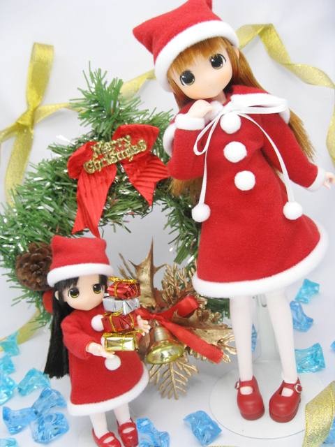 Santa Costume For Dress-up (11cm), Mama Chapp Toy, Accessories, 1/6