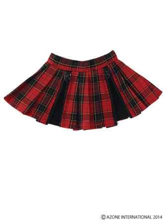 Punk Pleated Skirt (Red Checkered x Black), Azone, Accessories, 1/6