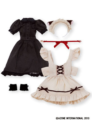PNM Otome Cat Ear Maid Set (Brown), Azone, Accessories, 1/6