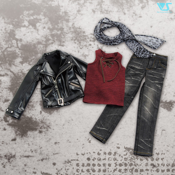 Black Leather Rider Set, Volks, Accessories, 1/3