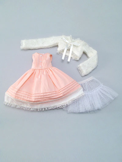 White Cardigan And Dress Set, Volks, Accessories, 1/3