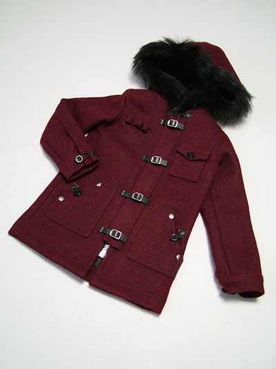 Fur-trimmed Hooded Coat, Volks, Accessories, 1/3