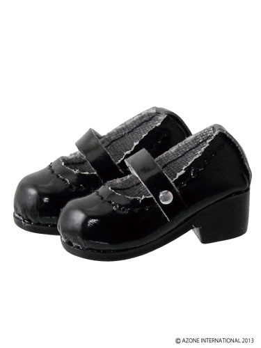 Strap Shoes (Gloss Black), Azone, Accessories, 1/12