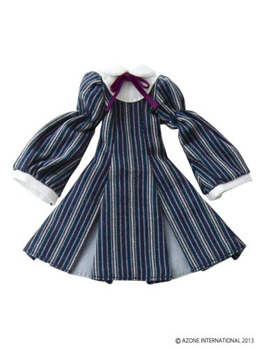 Retro Chic One-piece Dress Set (Stripe), Azone, Accessories, 1/12