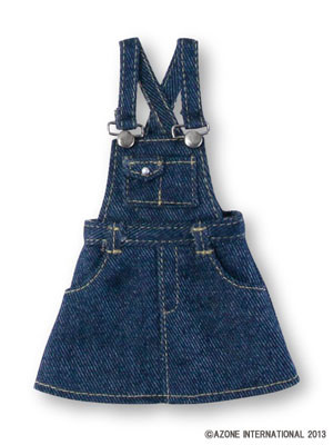 Snotty Cat Denim Salopette Skirt (Indigo), Azone, Accessories, 1/6, 4580116044342