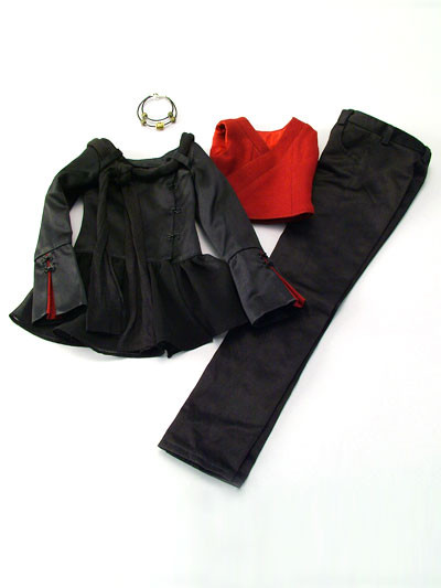 Black & Red Japanese Casual Set, Volks, Accessories, 1/3