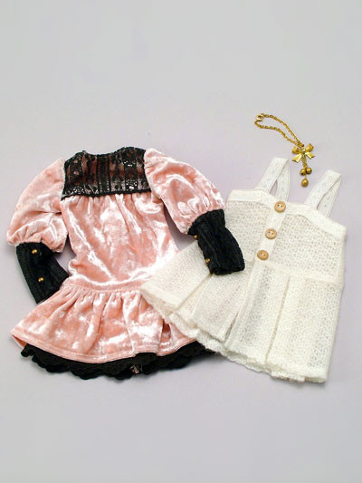 Peach Velvet Girls Set, Volks, Accessories, 1/3