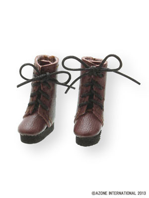 Lace Up Short Boots (Dark Brown), Azone, Accessories, 1/12