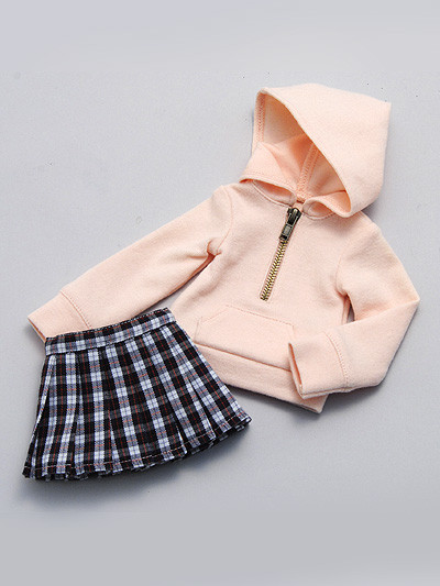 Comfy Hoodie & Skirt Set (Pink), Volks, Accessories, 1/3