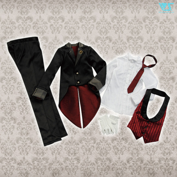 Dark-red Butler Set, Volks, Accessories