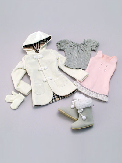 Warm In A White Coat Set, Volks, Accessories, 1/3