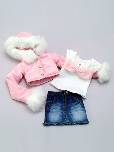 Exciting Pink Down Jacket Set, Volks, Accessories, 1/3, 4518992380377