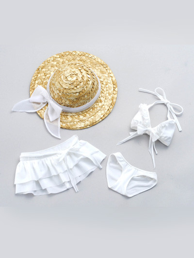 White Frilly Bikini Set, Volks, Accessories, 1/3