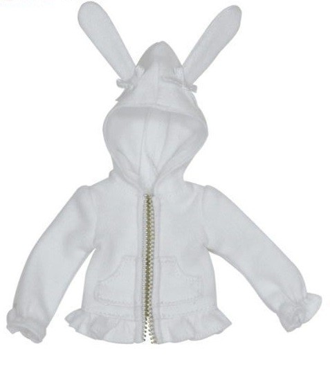 Rabbit Ear Hood Parka (White), Azone, Accessories, 1/6, 4571117004626