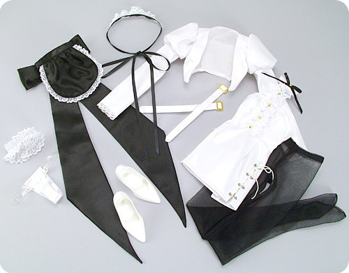 White Maid Dress Set, Volks, Accessories, 1/3