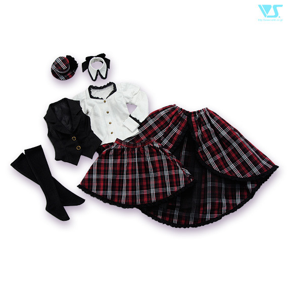 Long-in-Back Skirt Set (Red Plaid), Volks, Accessories, 1/3, 4524475409701