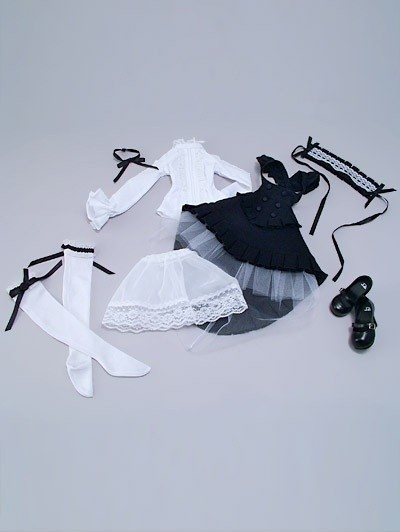 Swallowtail Maid Set (Black) (Black), Volks, Accessories, 1/3
