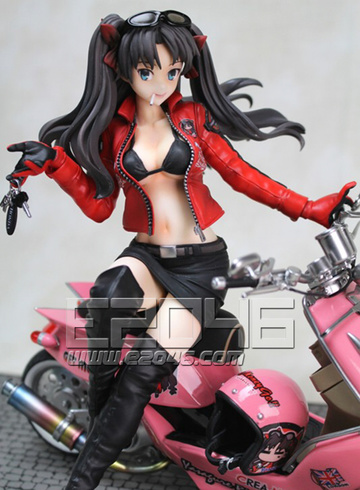 Rin Tohsaka (with Motorcycle), Fate/Stay Night, E2046, Pre-Painted, 1/7