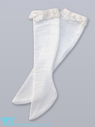 SD Knee-High Socks (White Frilled), Volks, Accessories, 1/3, 4518992396378