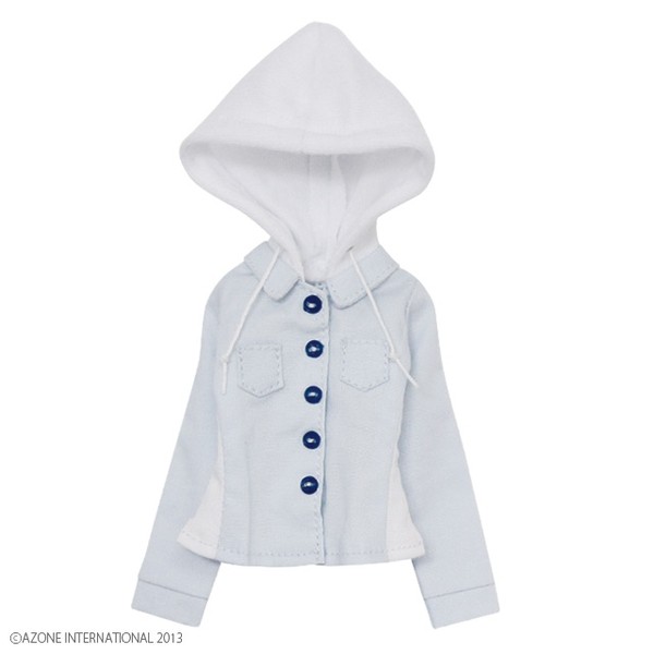 Fanny Fanny Fake Hooded Shirt (Blue), Azone, Accessories, 1/6, 4580116040320