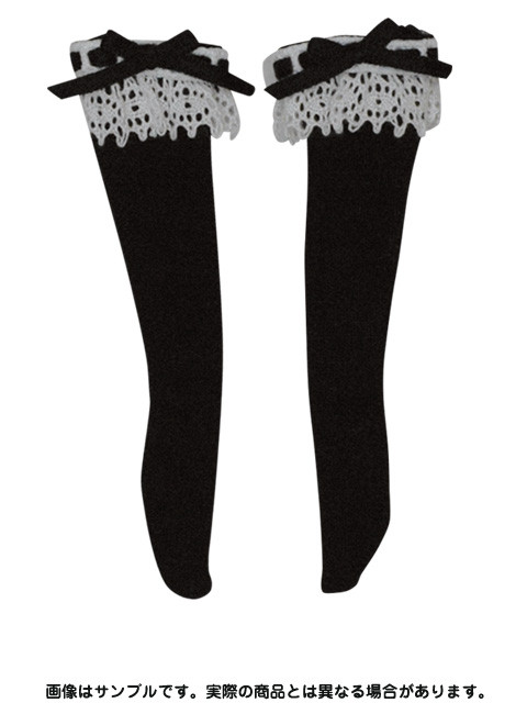 Lolita High Socks (Black x White), Azone, Accessories, 1/6, 4571117004633