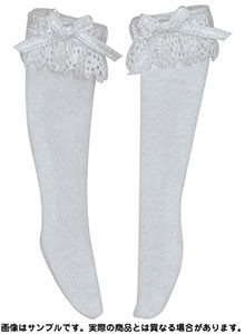 Lolita High Socks (White x White), Azone, Accessories, 1/6, 4571117004640