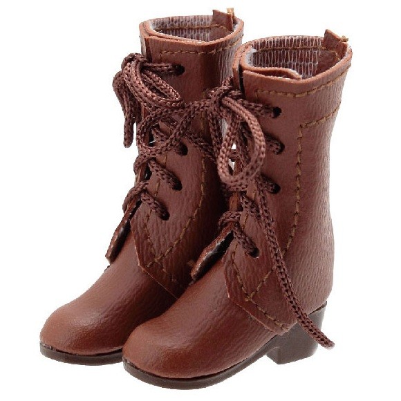 Lace-Up Plain Short Boots (Camel), Azone, Accessories, 1/6, 4580116039386