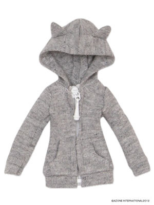 NyanNyan Parka Mini One-piece (Gray), Azone, Accessories, 1/12, 4580116038976