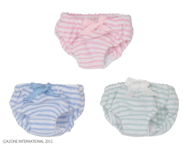 Striped Panties Set (Pink/Light Blue/Mint Green), Azone, Accessories, 1/6, 4580116038327
