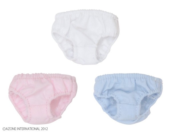 Natural Ribbon Panties Set (White/Pink/Light Blue), Azone, Accessories, 1/6, 4580116038310