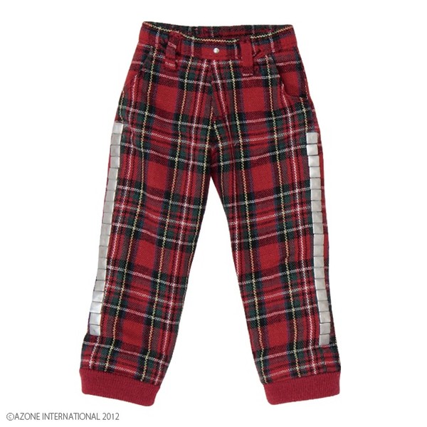 Studded Check Pants (Red Check), Azone, Accessories, 1/6, 4580116038440