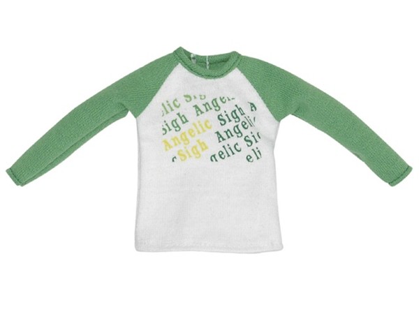 Angelic Sigh Print Raglan T-Shirt (Green), Azone, Accessories, 1/6, 4571117005494