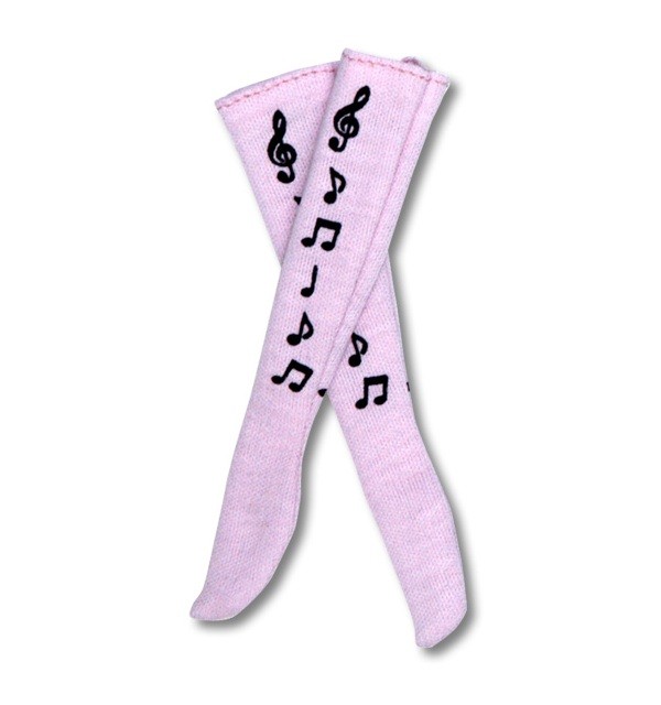 Note Pattern High Socks (Pink), Azone, Accessories, 1/6, 4571116993068