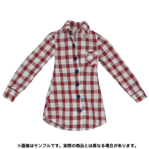 Snotty Cat Check Shirt One-piece (Red Check), Azone, Accessories, 1/6, 4571117005005