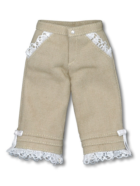 Blue Bird's Song Three-quarter Pin Tuck Pants (Beige), Azone, Accessories, 1/6, 4571116994485